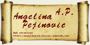 Angelina Pejinović vizit kartica
